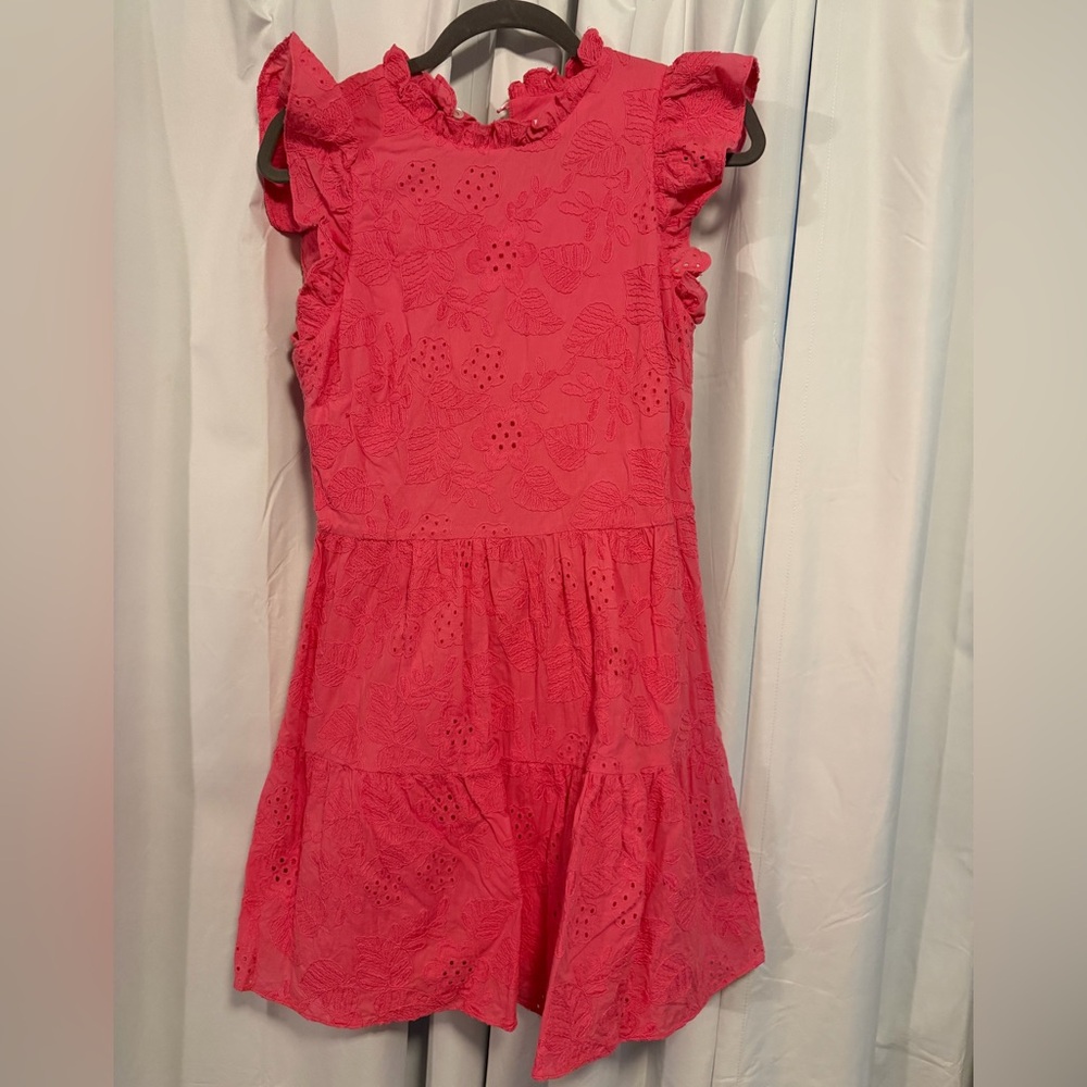Willa Story Callie Eyelet Pink Sleeveless Dress
